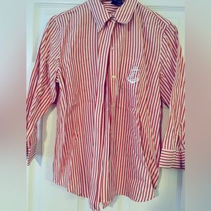 Very orange Ralph Lauren Button down shirt. Sz Lg but runs small